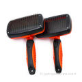 Brosse autonettoyante de toilettage pour chien